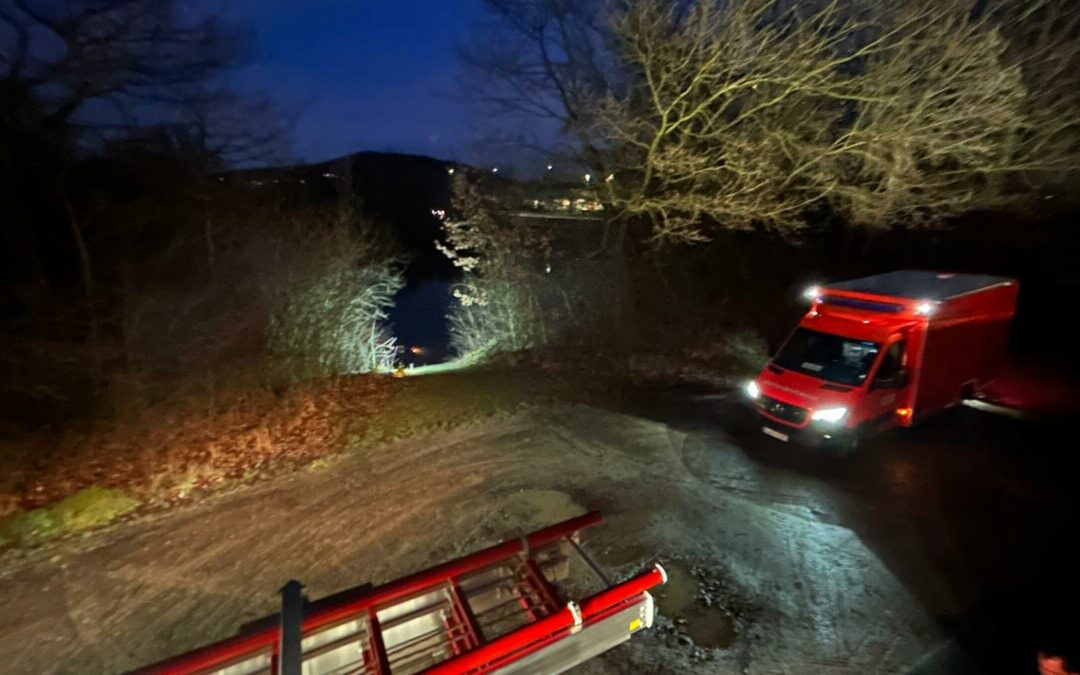 Hilfeleistung – Elektromobil ins Wasser gestürzt